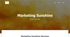 Desktop Screenshot of marketingsunshine.com